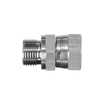 Rett skjøt BSP 3/8"-3/8" utv/innv m/svivel, rustfri